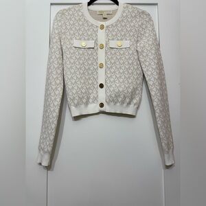 Michael Kors Beige Monogram Blazer